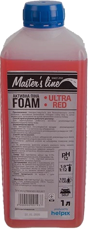 

Концентрат автошампуня Helpix Master's Line Ultra Red 49906