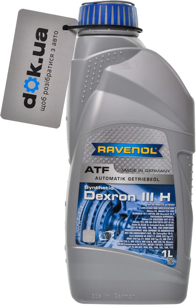 

Трансмиссионное масло Ravenol ATF Dexron III H полусинтетическое 121210020