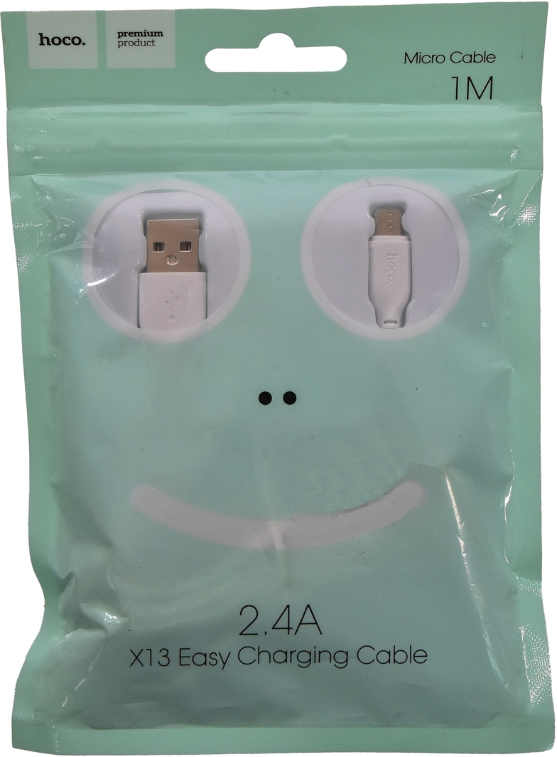 

Кабель Hoco X13 X13MICRO1MWHITE USB - Micro USB 1 м