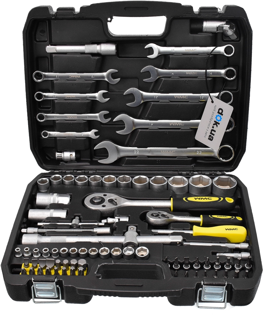 

Набор инструментов WMC Tools 4821-5 1/2", 1/4" 82 шт.