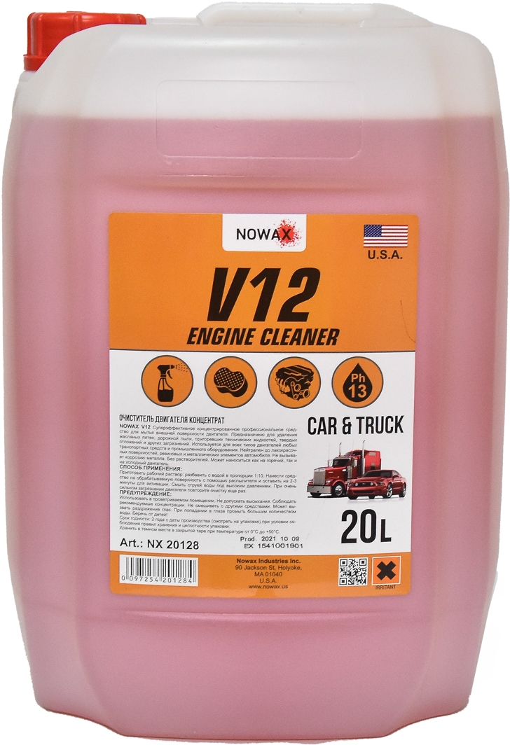 

Концентрат очистителя двигателя Nowax V12 Engine Cleaner жидкость nx20128