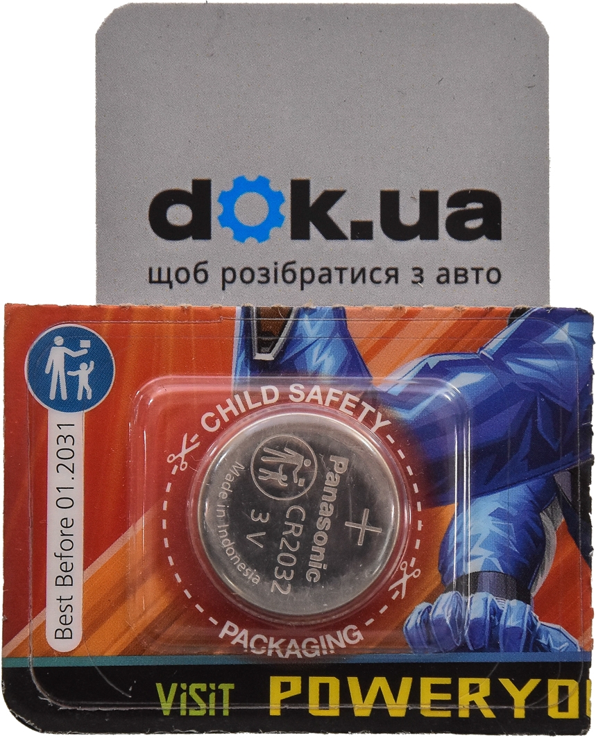 

Батарейка Panasonic Lithium Power CR-2032EL/1B CR2032 3 V 1 шт