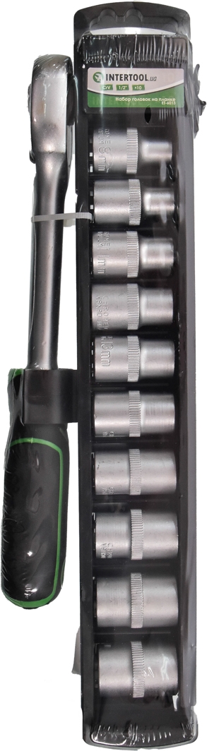 

Набор торцевых головок и комплектующих Intertool ET6013 10 шт. 1/2"
