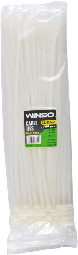 

Стяжка Winso 176450 0,45 м 7,6 мм 100 шт