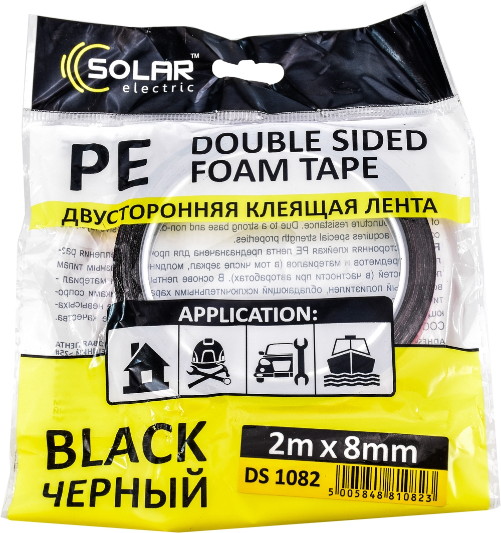 

Двухсторонний скотч Solar DS1082 полиэтиленовая 8x2000