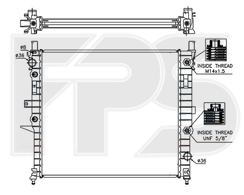 

FPS FP46A243 Радиатор кондиционера