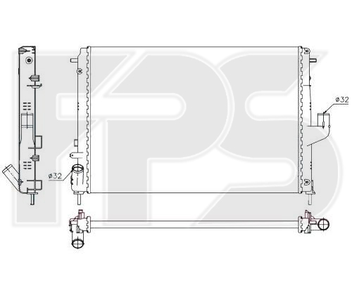 

FPS FP56A145 Радиатор охлаждения двигателя