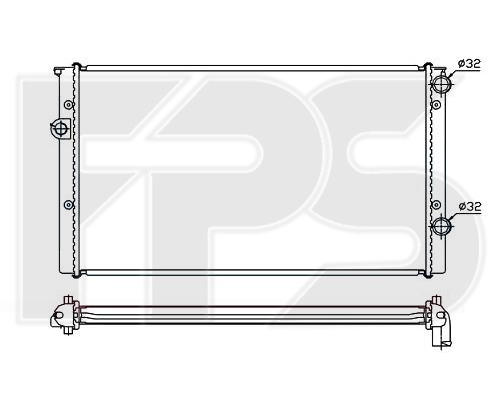 

FPS FP74A428 Радиатор охлаждения двигателя