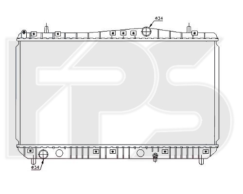 

FPS FP17A701P Радиатор охлаждения двигателя