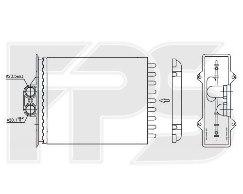 

FPS FP52N38 Радиатор печки