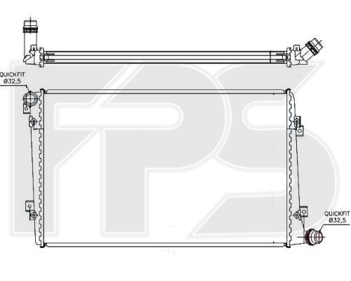 

FPS FP62A171 Радиатор охлаждения двигателя