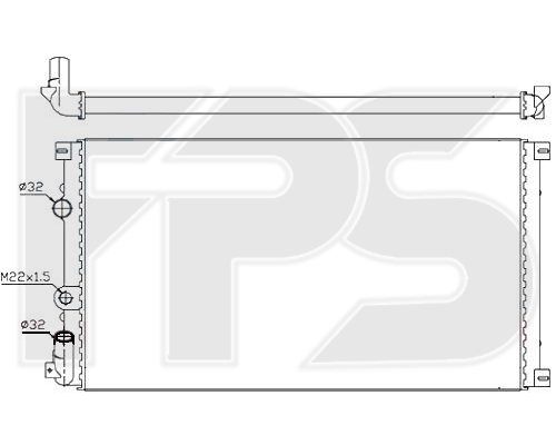 

FPS FP56A930 Радиатор охлаждения двигателя