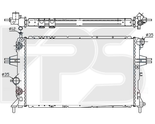 

FPS FP52A282P Радиатор охлаждения двигателя