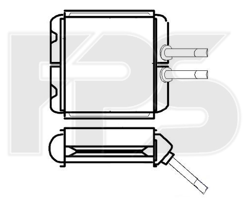 

FPS FP22N73P Радиатор печки
