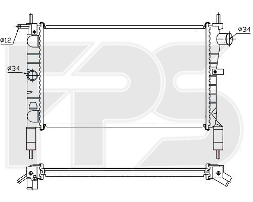 

FPS FP52A273 Радиатор охлаждения двигателя