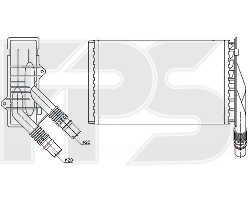 

FPS FP56N158 Радиатор печки