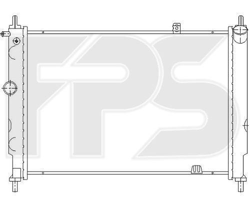 

FPS FP52A275P Радиатор охлаждения двигателя