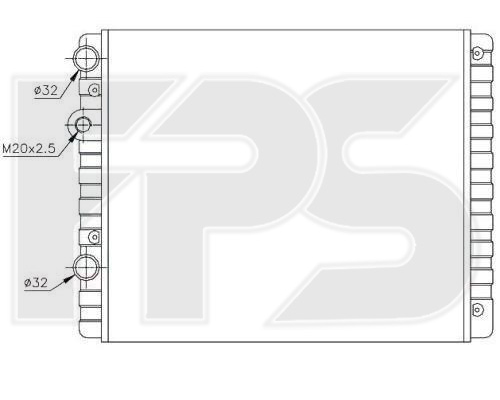 

FPS FP74A442 Радиатор охлаждения двигателя