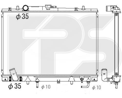 

FPS FP48A1357 Радиатор охлаждения двигателя