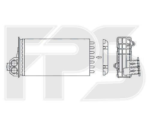 

FPS FP54N43P Радиатор печки