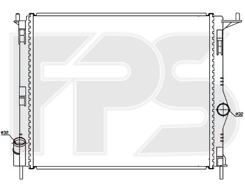 

FPS FP56A141P Радиатор охлаждения двигателя