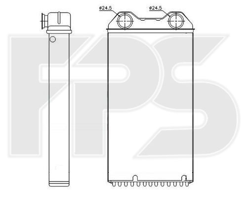 

FPS FP52N50 Радиатор печки