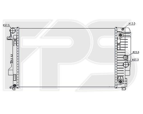 

FPS FP46A77 Радиатор охлаждения двигателя