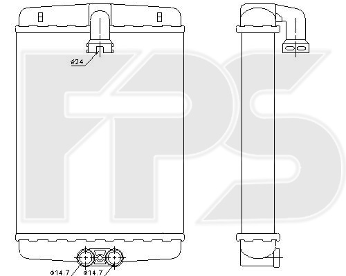 

FPS FP46N124 Радиатор печки