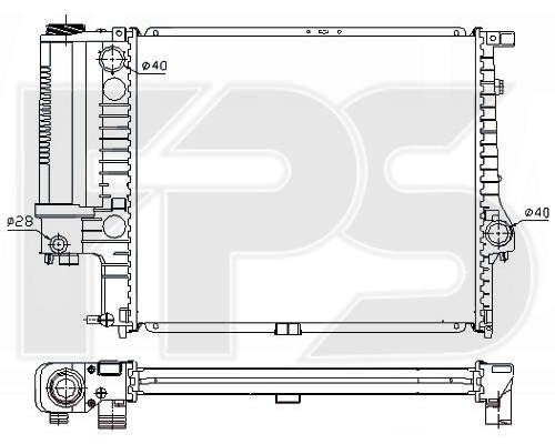 

FPS FP14A871P Радиатор охлаждения двигателя