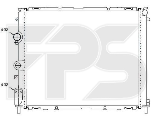 

FPS FP56A394 Радиатор охлаждения двигателя