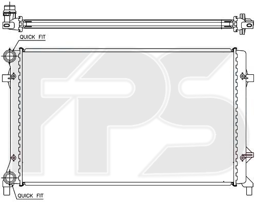 

FPS FP12A472P Радиатор охлаждения двигателя
