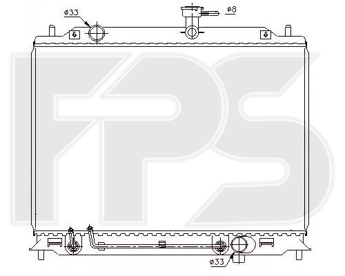 

FPS FP32A67 Радиатор охлаждения двигателя