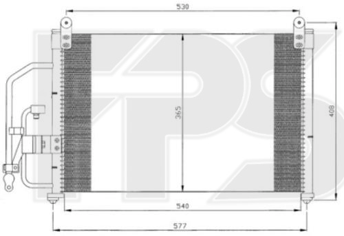 

FPS FP22K308P Радиатор кондиционера