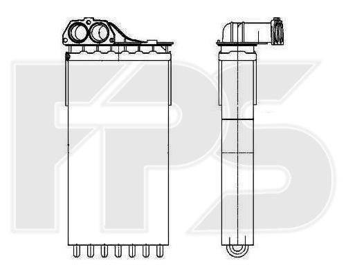 

FPS FP54N152 Радиатор печки