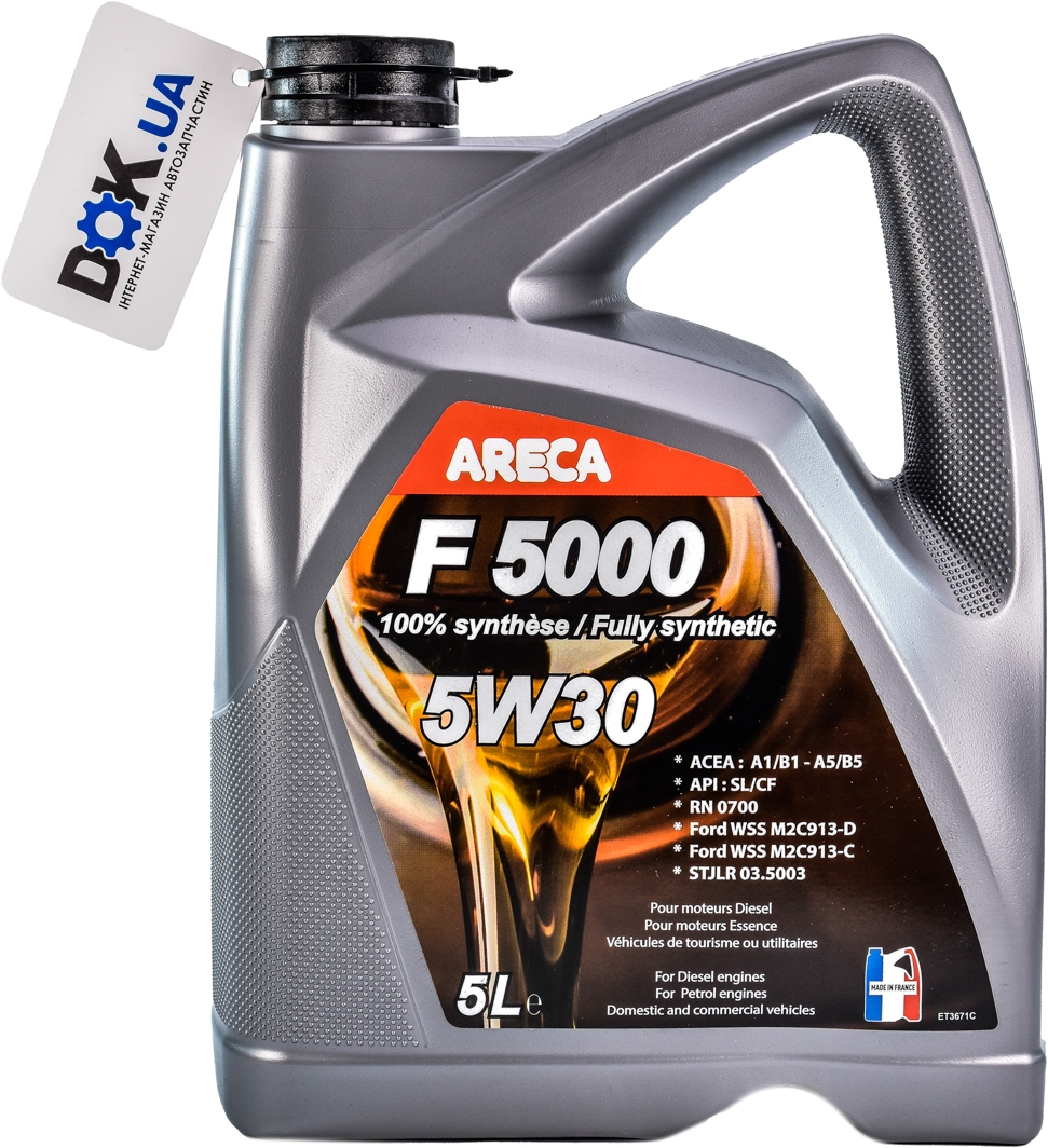

Моторное масло Areca F5000 5W-30 синтетическое 028f000500