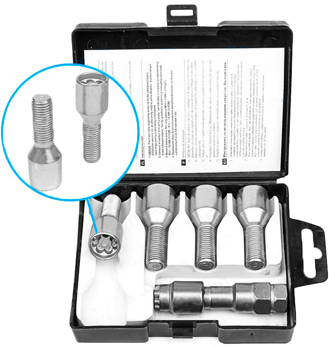 

Комплект болтов-секреток с ключом Farad MicroLock 1-C2/JMICROLOCK1CH