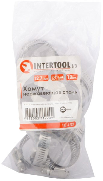 

Хомут Intertool TC-1122 червячный 21-44 мм Нержавеющая сталь (W2) 10 шт