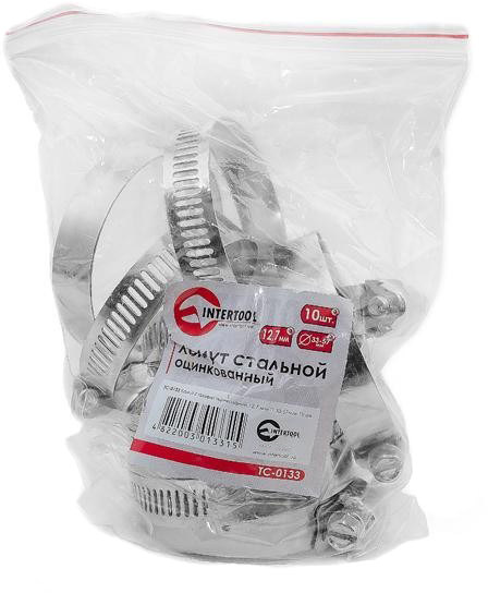 

Хомут Intertool TC-0133 червячный 33-57 мм Нержавеющая сталь (W1) оцинкованная 10 шт