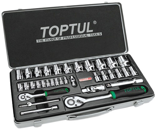

Набор инструментов Toptul GCAD3401 1/2", 1/4" 34 шт.