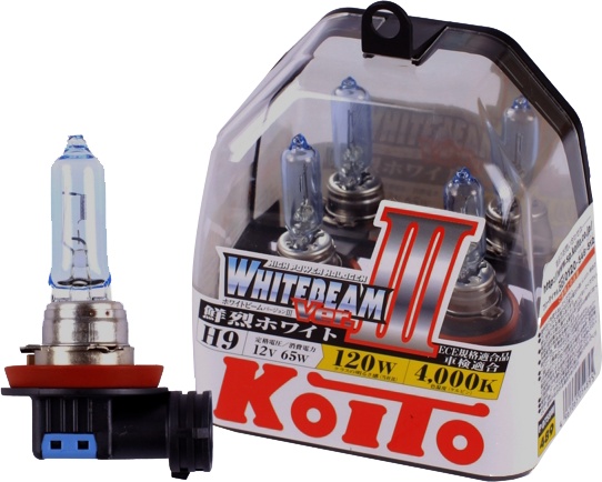 

Автолампа KOITO P0759W WhiteBeam ver. III H9 PGJ19-5 65 W светло-голубой