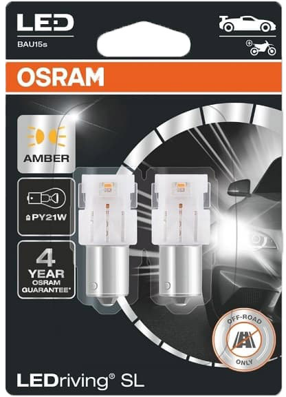 

Автолампа Osram 7507DYP-02B PY21W BAU15s 1,3 W