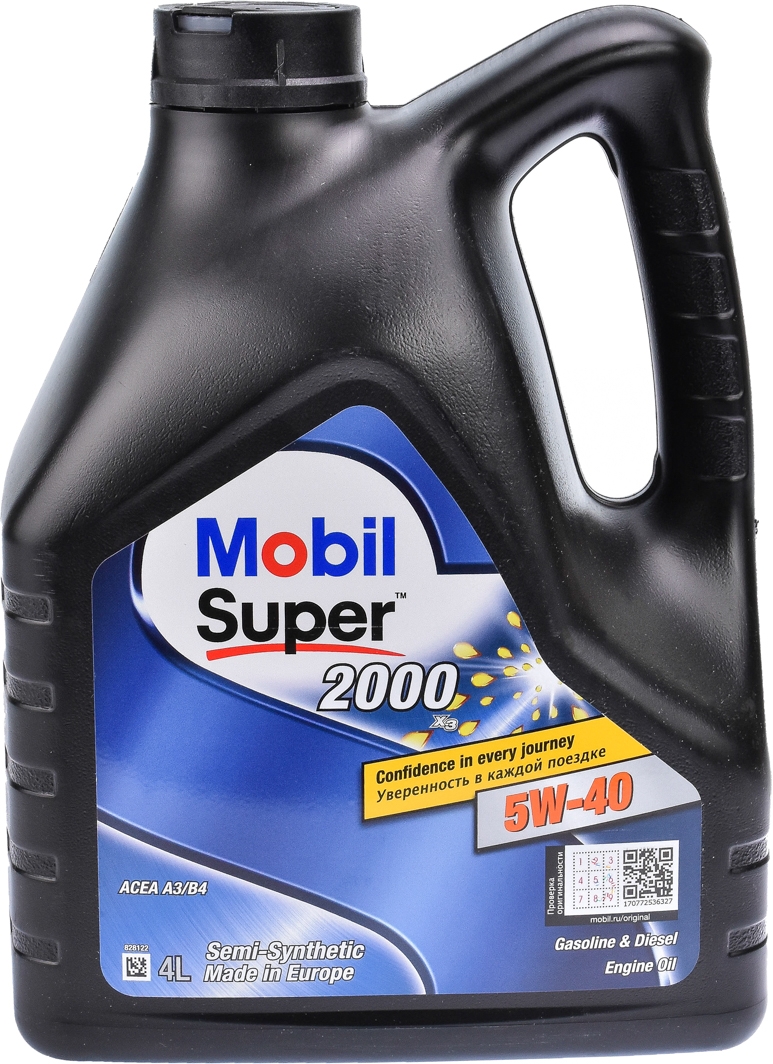 

Моторное масло Mobil Super 2000 X3 5W-40 полусинтетическое 155337