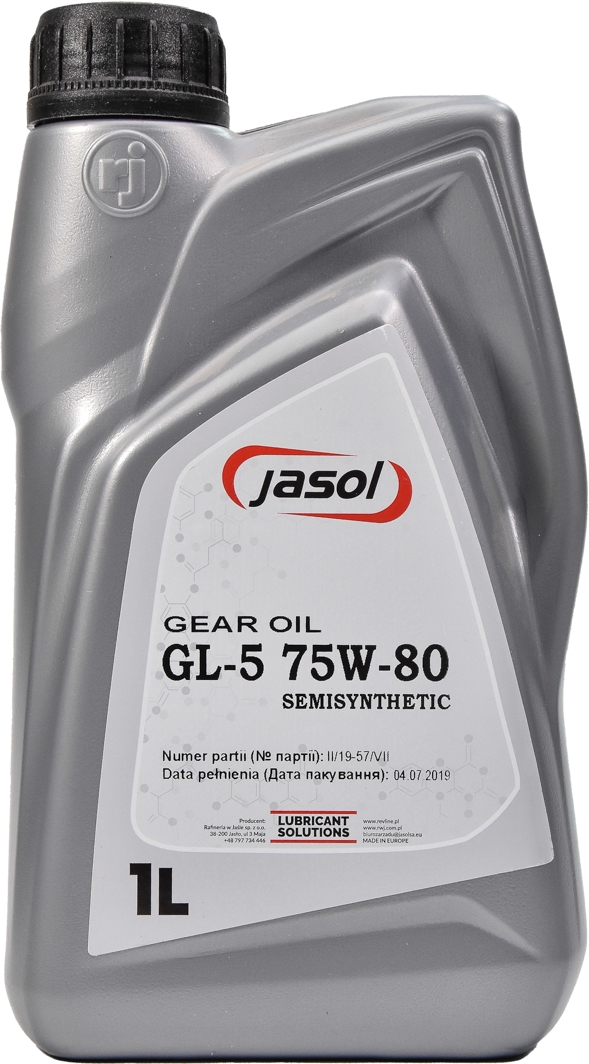 

Трансмиссионное масло Jasol Gear Oil GL-5 75W-80 полусинтетическое 325010