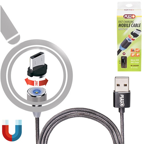 

Кабель Pulso MC-2302MBK USB - Micro USB 1 м