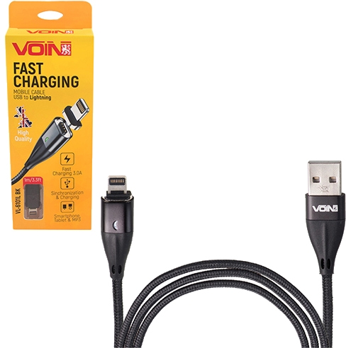 

Кабель Voin VL-6102LBK USB - Apple Lightning 2 м