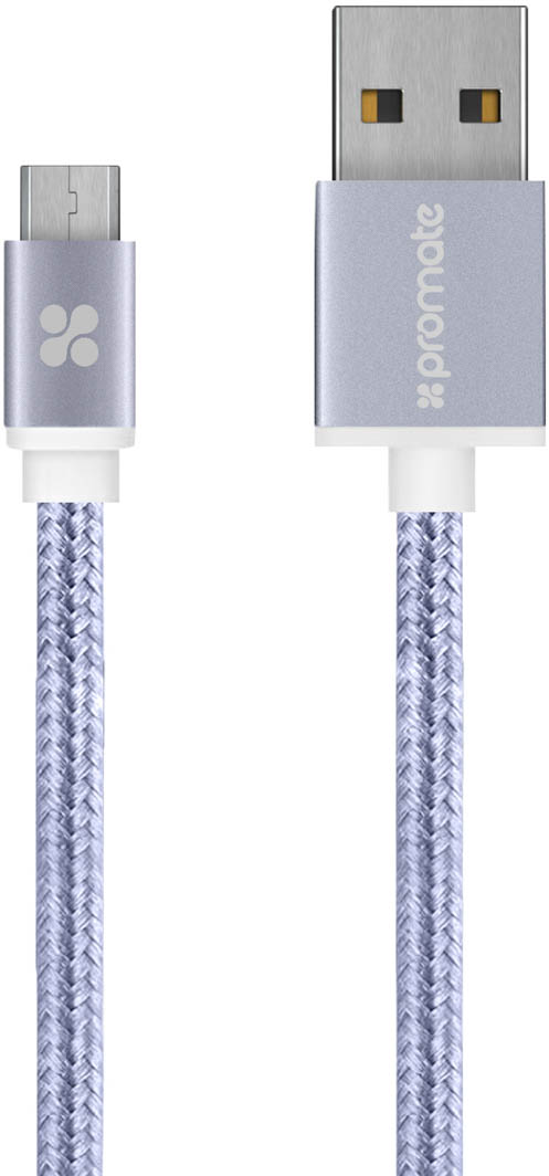 

Кабель Promate LINKMATE-U2M-SILVER USB - Micro USB 1,2 м