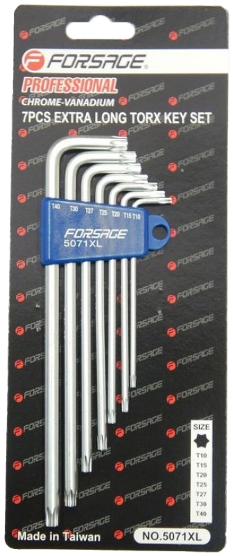 

Набор ключей TORX Forsage F-5071XL T10-T40 7 шт