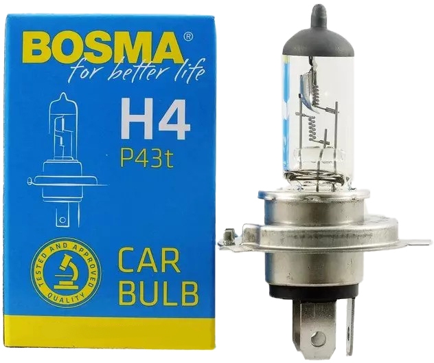 

Автолампа Bosma 0379 H4 P43t 70 W 75 W