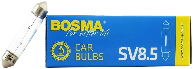 

Автолампа Bosma 1703 C10W SV8,5 10 W