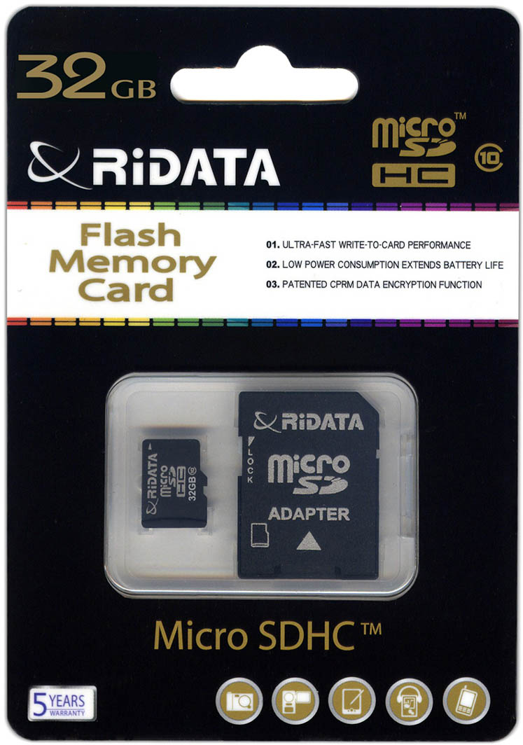 

Карта памяти RiDATA microSDHC 32 ГБ FF955226